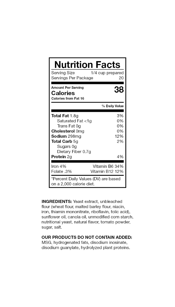 Vegan Cheese Flavored Sauce Mix